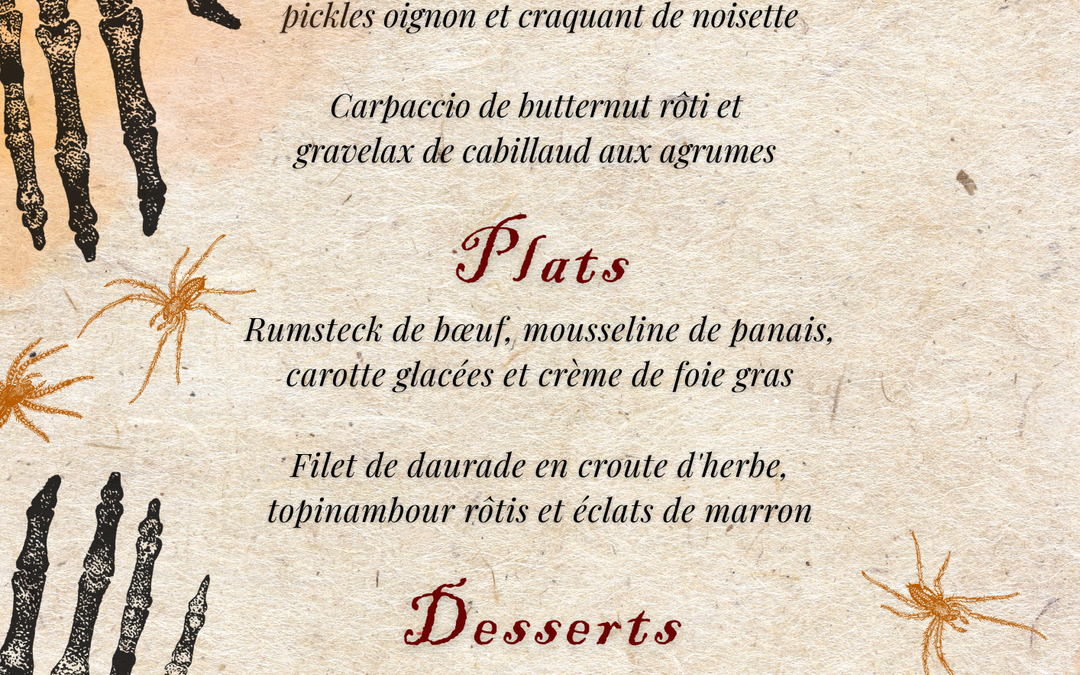 Menu Halloween